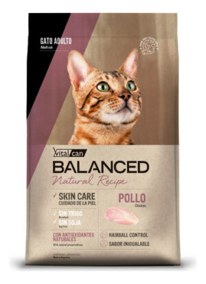 Vitalcan Balanced Natural Recipe Gato Sabor Pollo Adulto x 7,5 Kg