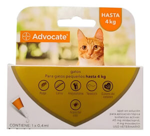 Pipeta Advocate Antiparasitario Interno/externo Para Gatos de Hasta 4 kg
