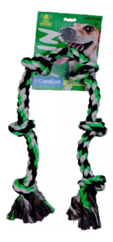 Juguete Soga 6 Nudos Multicolor P/ Perros Cancat 99 Cm