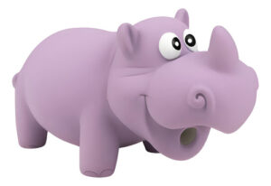 Juguete Para Perro Rinoceronte Látex Con Sonido Afp