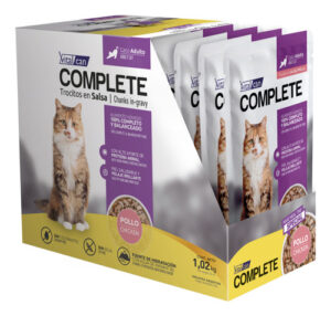 Vitalcan Pouch Complete Gato Adulto Sabor Pollo 85g X 12 Und