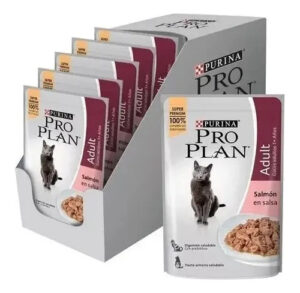 Pro Plan Pouch Wet Cat Adult Salmón X 85 Grs X 15 Unidades